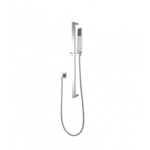 Vog Chrome Shower Rail with Handheld Shower